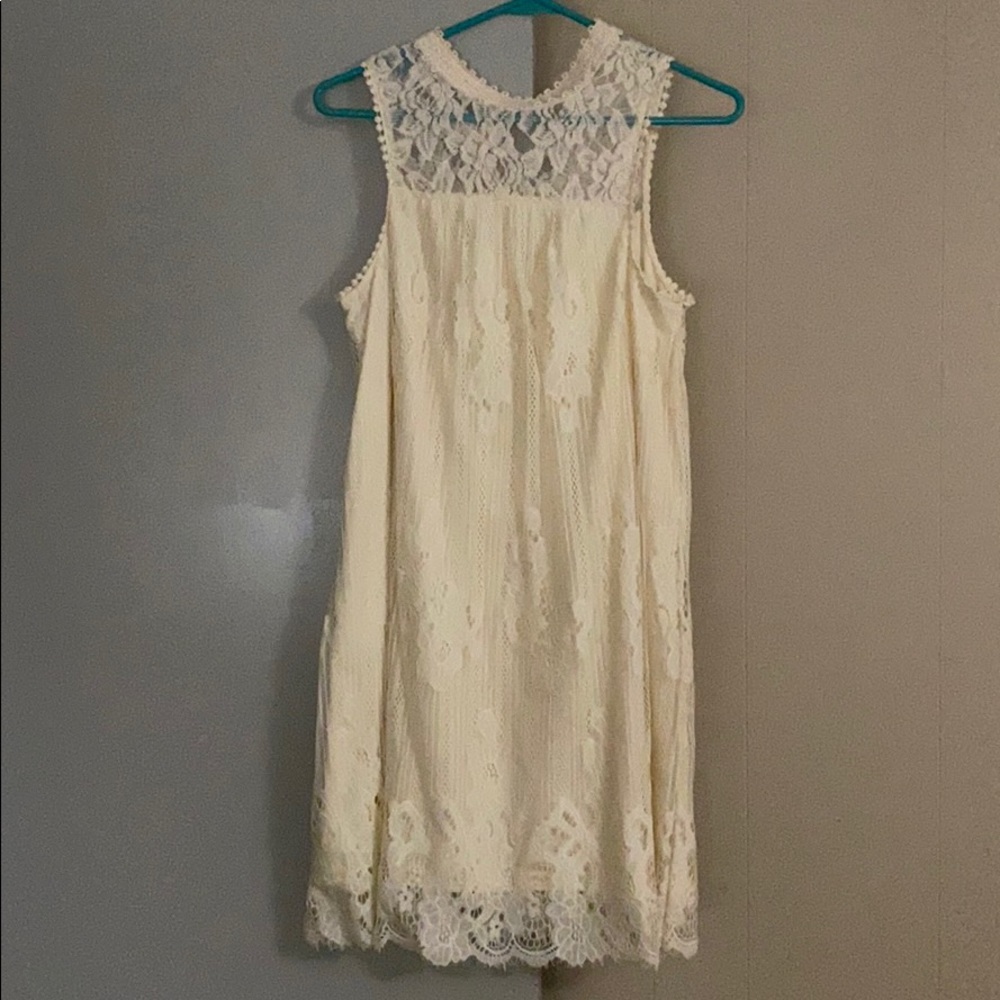 Cream dress size small